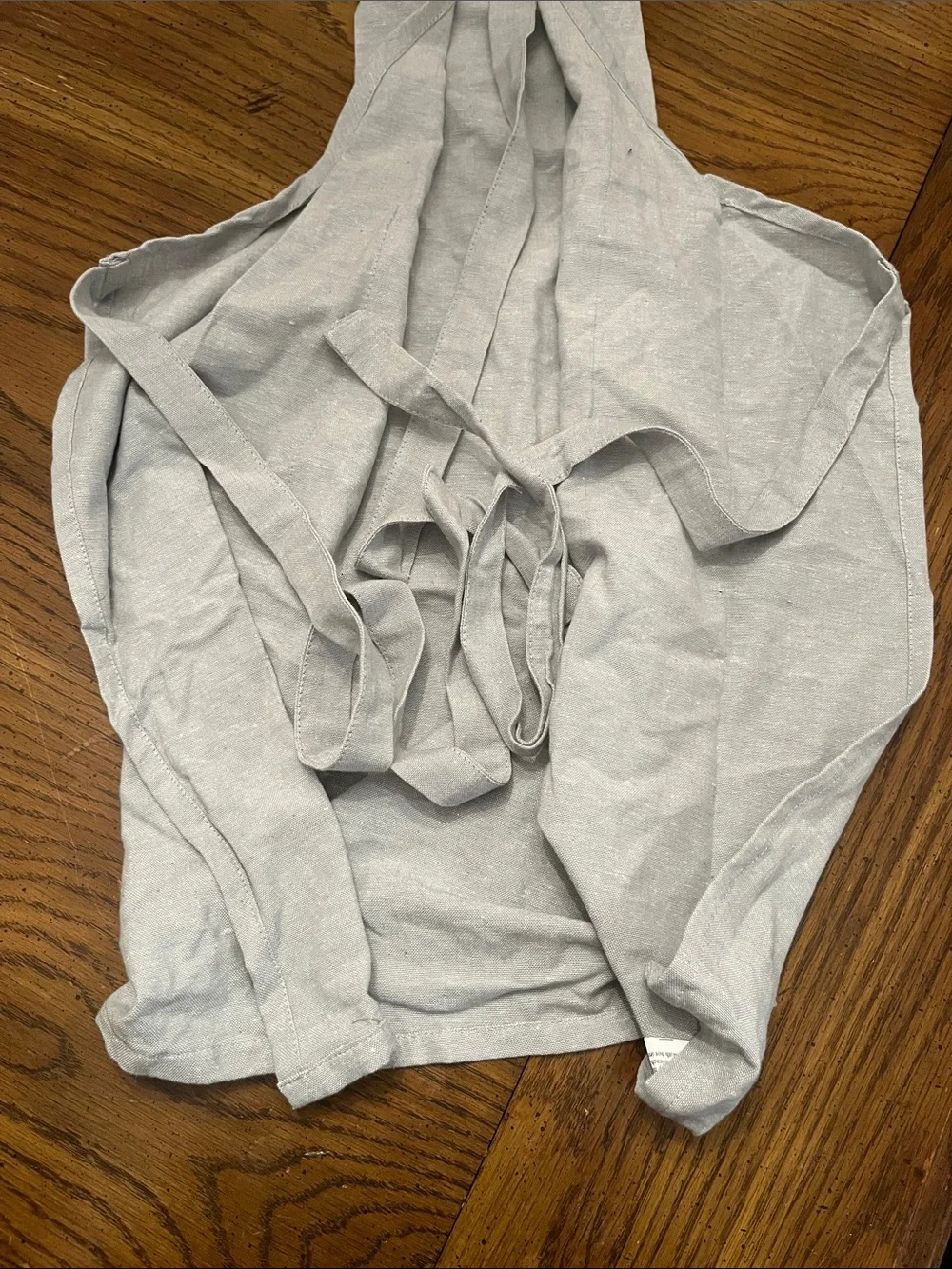 Rae Dunn Light Gray 'BAKE' Apron, new